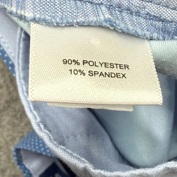 Peter Millar Golf Shorts Men 34 Blue Polka Dot Performance 9" Stretch - Picture 7 of 16